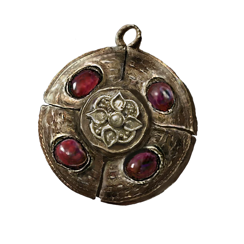 Crimson Amber Medallion